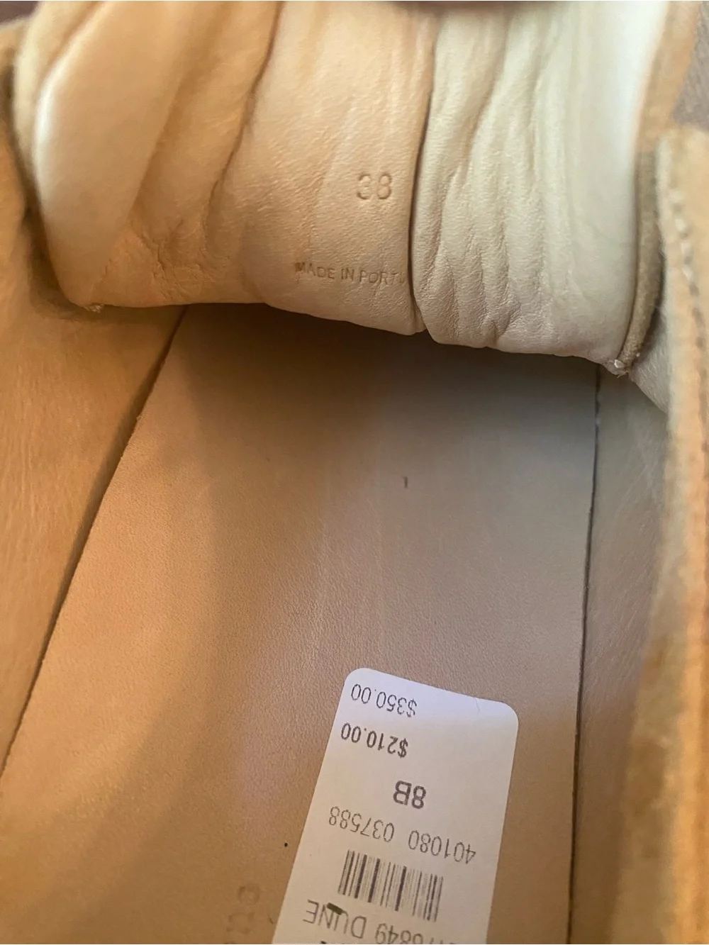 Rag & Bone Kent Platform Espadrille Suede Sneakers Dune Women's Sz 38  US 8